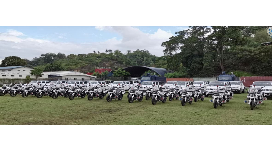 CHINA AIDS COMMUNITY POLICING IN THE SOLOMON ISLANDS BY DONATING A LARGE TRANSPORT FLEET