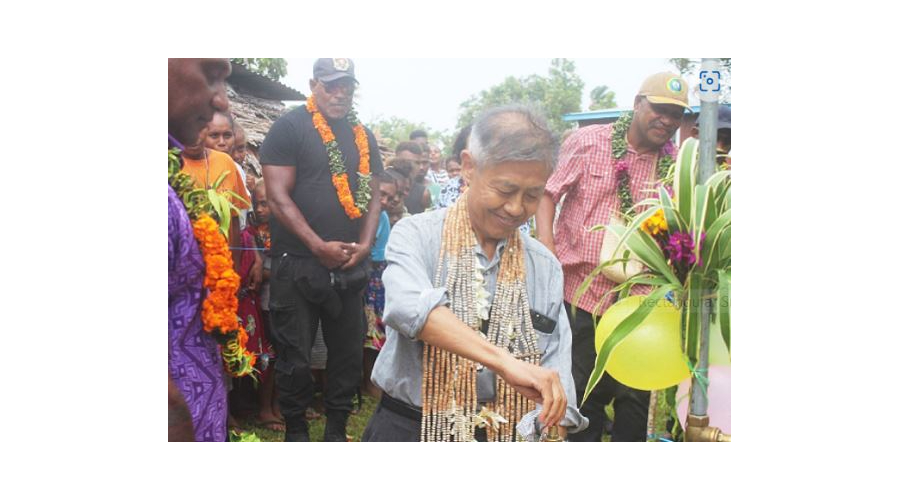 Fauala celebrates a new water supply and the story illustrates the need for wider community infrastructure developments