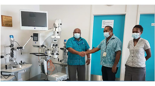 Fred Hollows Foundation donates over Dollar 2 million worth of eye care equipment to the REC in Honiara