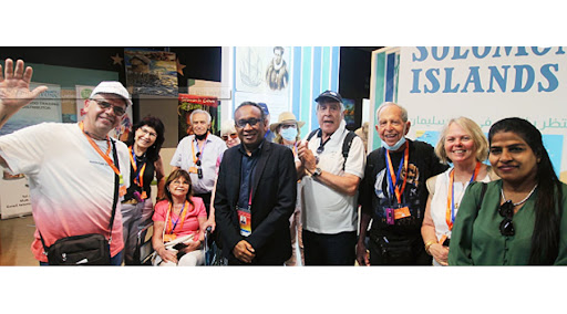 ISRAELI TOURISTS VISIT KING SOLOMONS PAVILION AT EXPO 2020