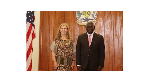 US Senator Blackburn Pays Courtesy Visit to PM Sogavare